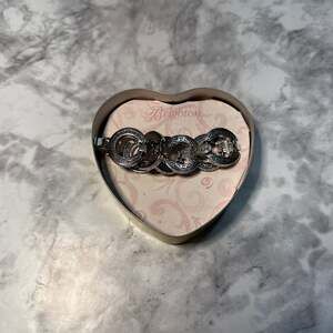 Brighton Central Park Silver Scrollwork Circle Link Bracelet